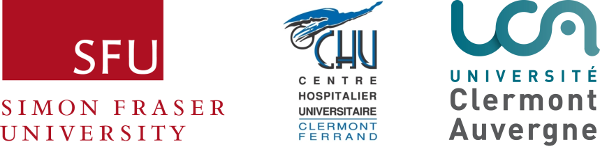 Simon Fraser University, CHU Clermont-Ferrand, Université Clermont Auvergne, I-SITE Clermont Challenge 3